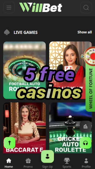 5 Free Casinos - Play with 5 Free Spins-www.bdqngd.com