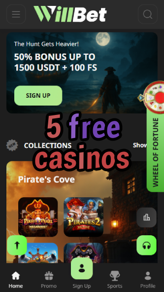 5 Free Casinos - Play with 5 Free Spins-www.bdqngd.com